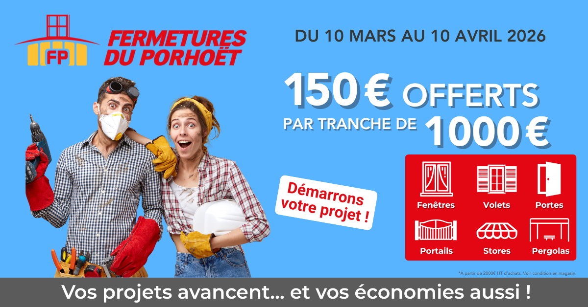 150€ OFFERTS PAR TRANCHE DE 1000€ D'ACHATS