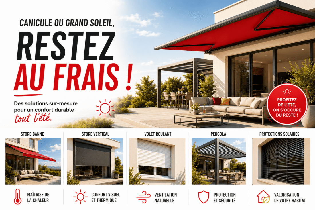 🌡️ Canicule ou grand soleil : restez au frais tout l’été ❄️